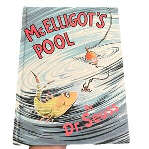 McElligots Pool Dr. Seuss HC 1974 Banned Book Childrens Vintage Illustrated